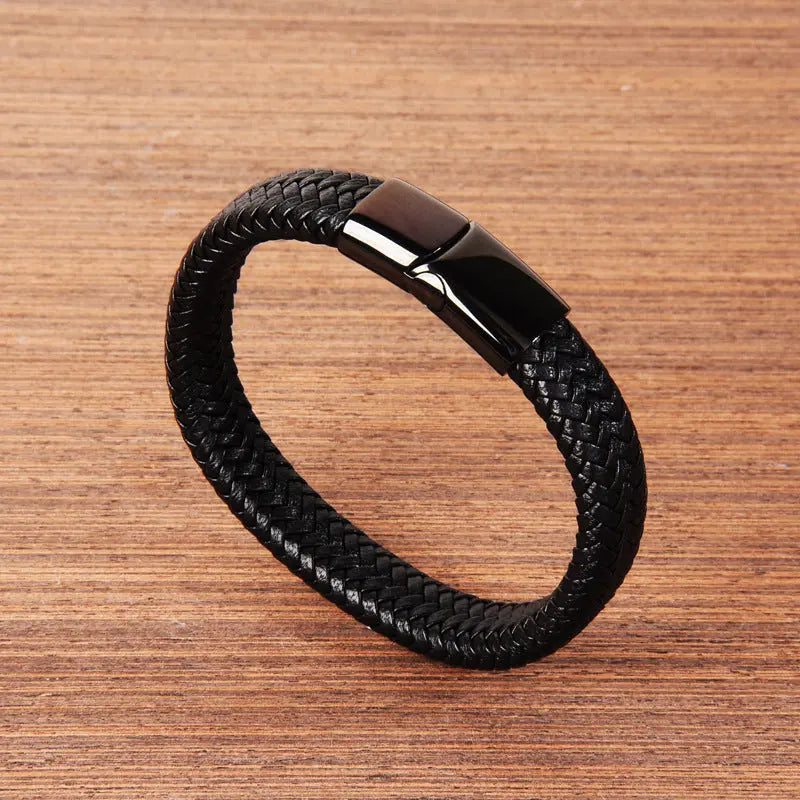 Classic Men Leather Bracelets Elite Gentleman