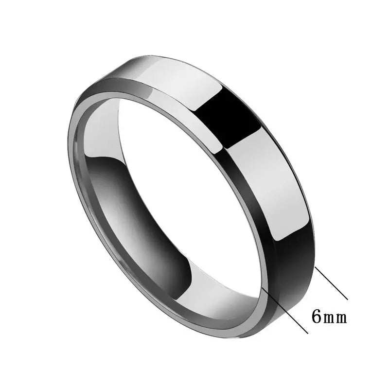 Niche Rings For Men And Women Stainless Steel Couple Rings Elite Gentleman