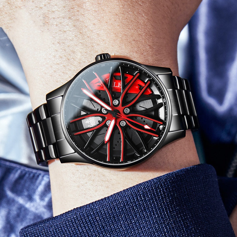 OLEVS 9937 Hip Hop Car Wheel Watch