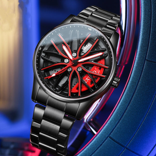 OLEVS 9937 Hip Hop Car Wheel Watch