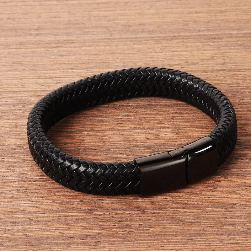 Classic Men Leather Bracelets Elite Gentleman