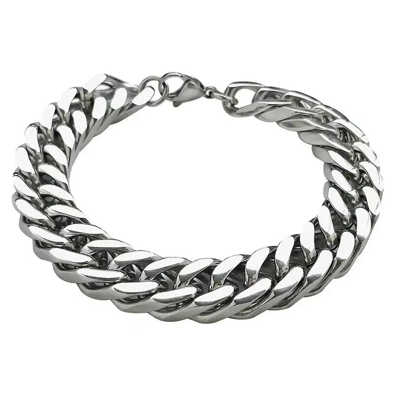 Fashion Personality Cuban Keel Bracelet Men Elite Gentleman