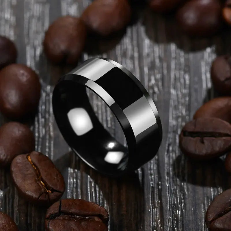 Niche Rings For Men And Women Stainless Steel Couple Rings Elite Gentleman