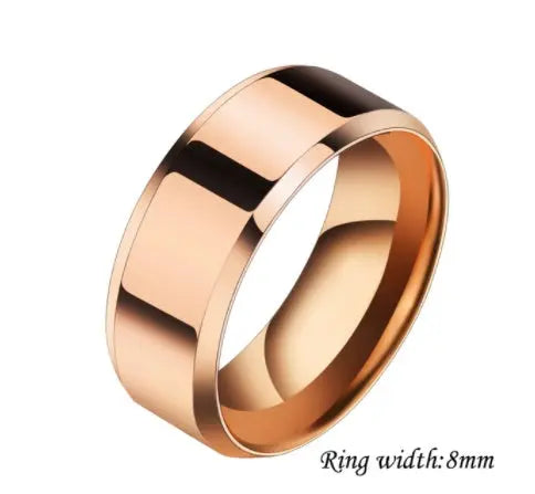 Niche Rings For Men And Women Stainless Steel Couple Rings Elite Gentleman