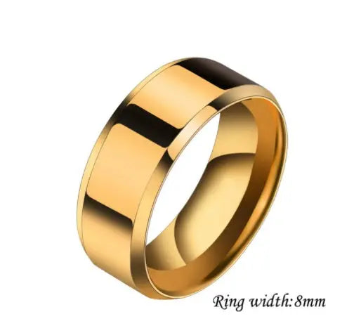 Niche Rings For Men And Women Stainless Steel Couple Rings Elite Gentleman