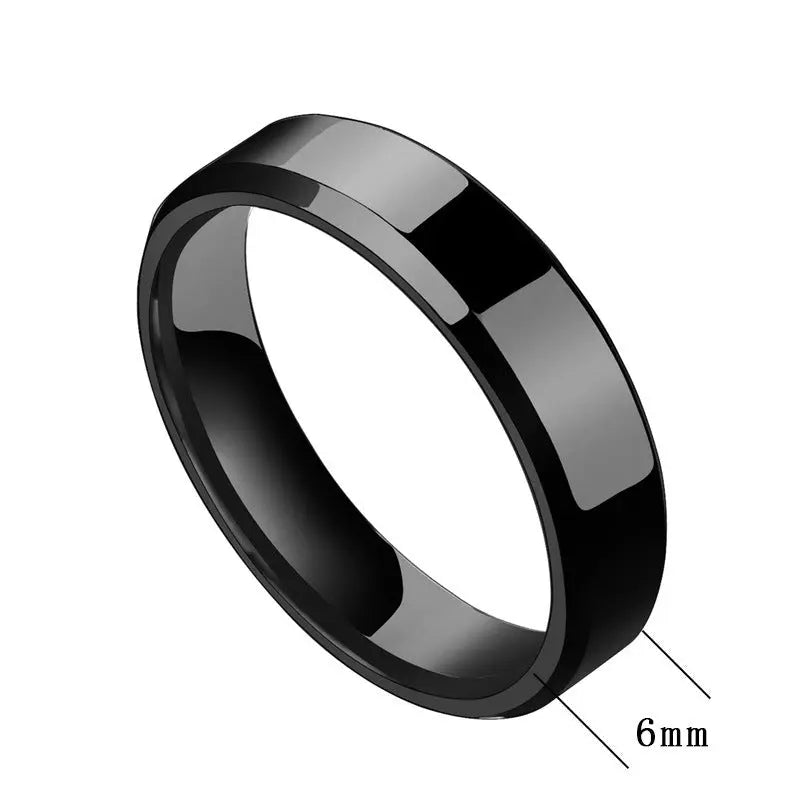 Niche Rings For Men And Women Stainless Steel Couple Rings Elite Gentleman