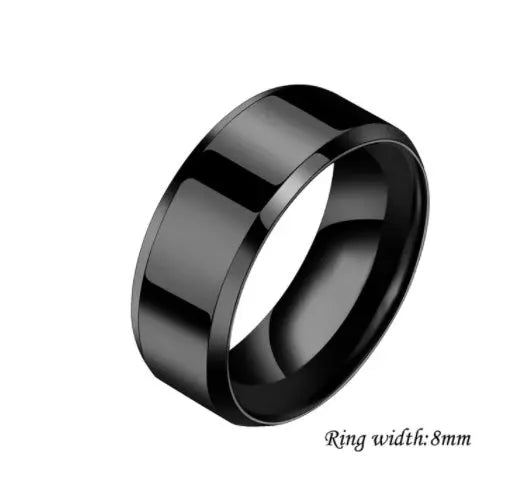 Niche Rings For Men And Women Stainless Steel Couple Rings Elite Gentleman