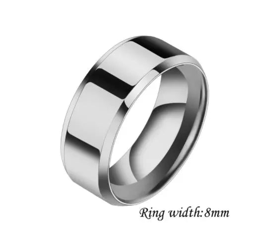 Niche Rings For Men And Women Stainless Steel Couple Rings Elite Gentleman