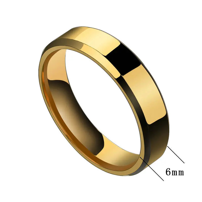 Niche Rings For Men And Women Stainless Steel Couple Rings Elite Gentleman