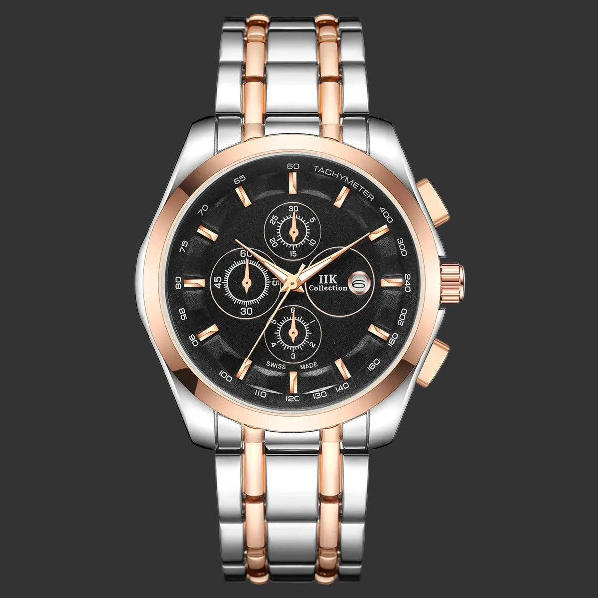 New Luminous Hands Alloy Mens Quartz Watch Elite Gentleman